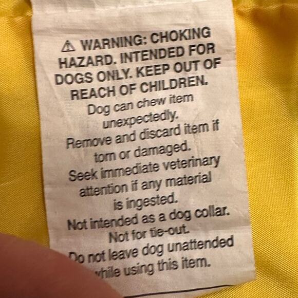 AKC Yellow Hooded Raincoat Style Jacket for Small Pet - Picture 8 of 8